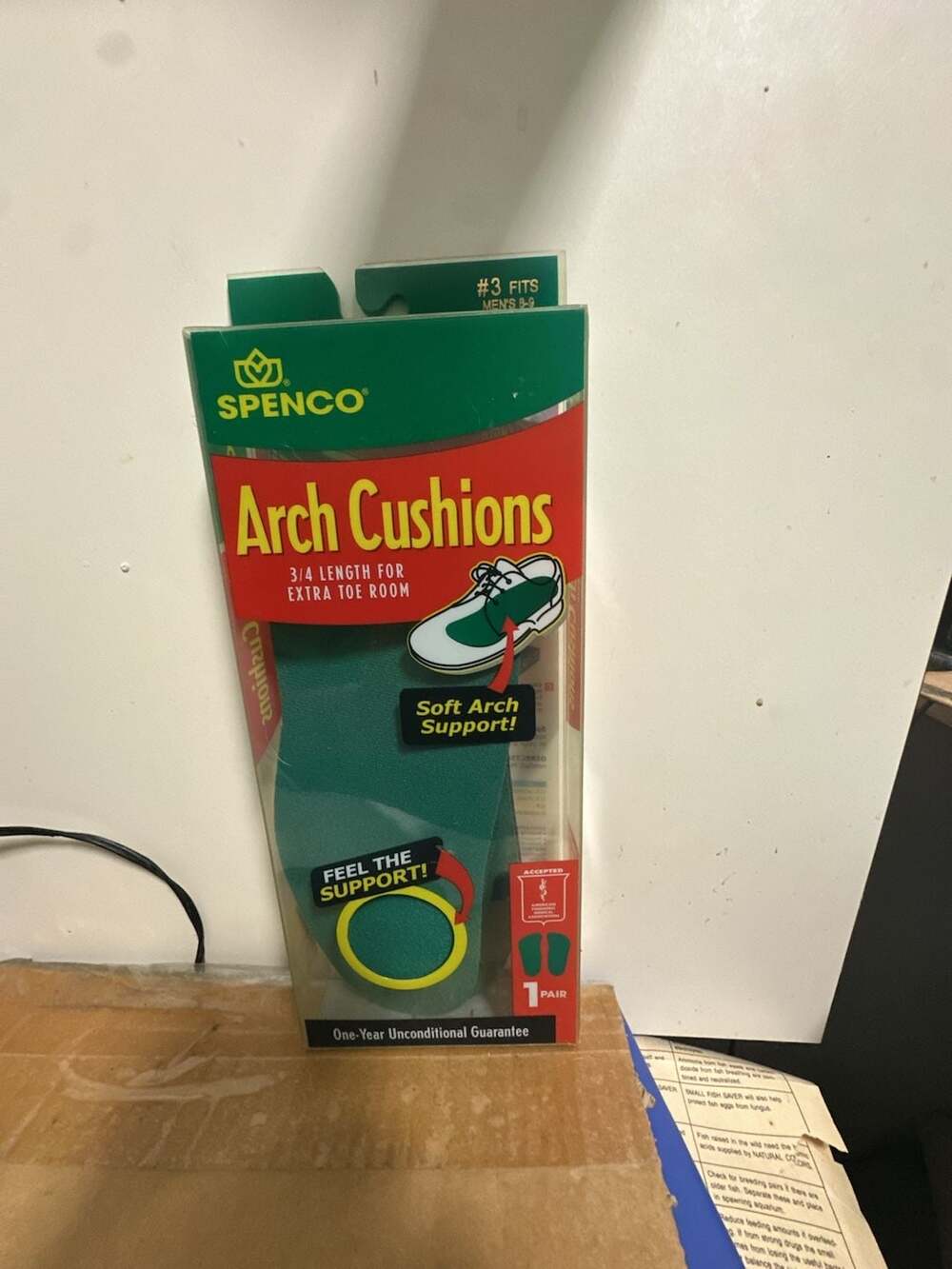Spenco 3/4 Length Arch Cushions - # 3 (Fits Men's 8-9)